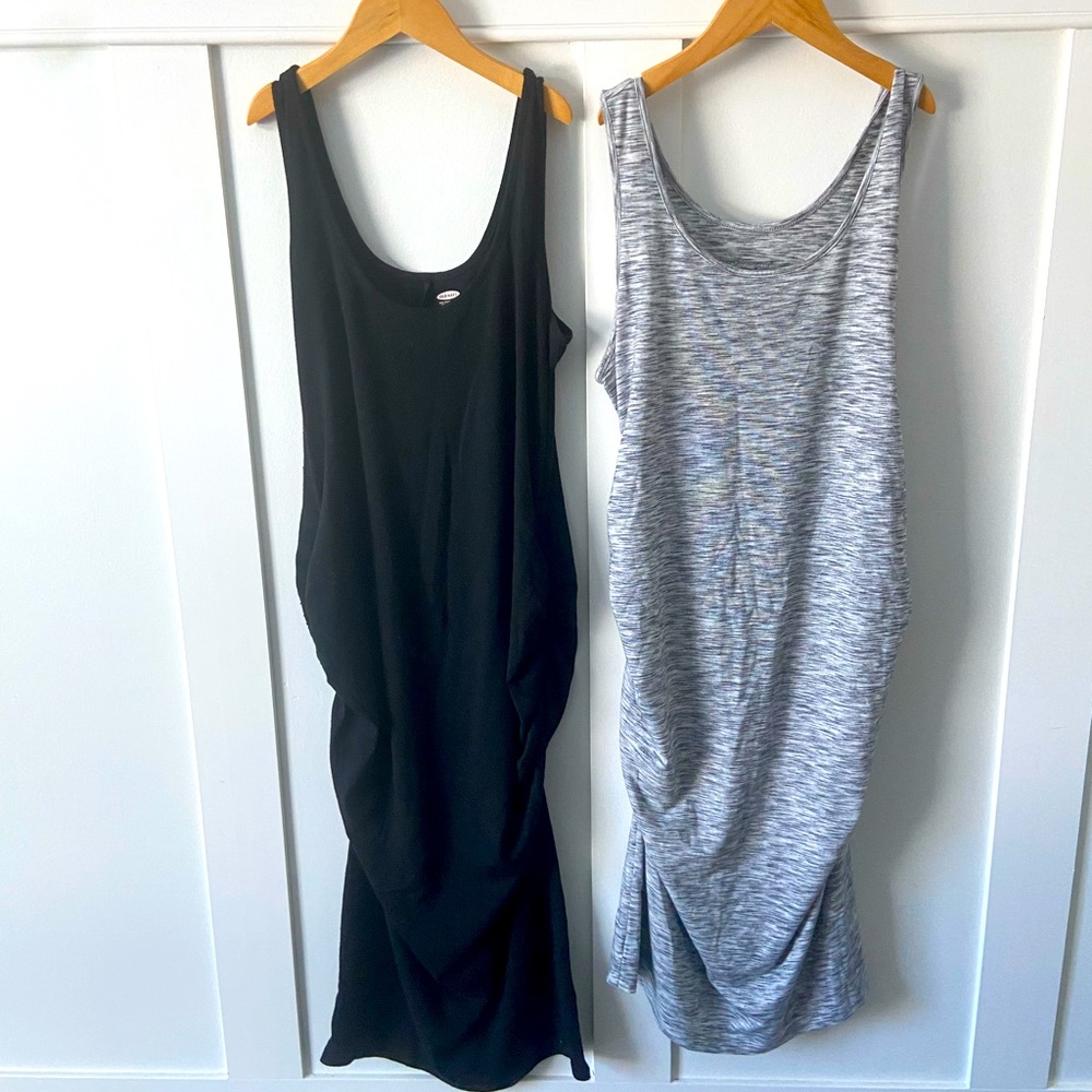 Liz Lange and Old Navy Maternity Ruched Dresses - Picture 1 of 8